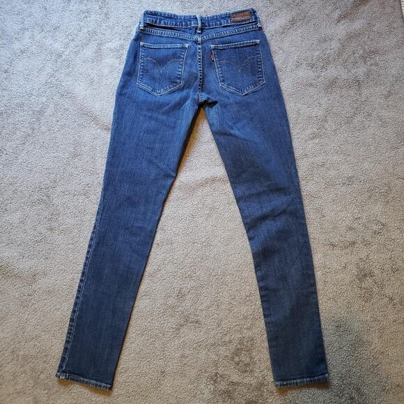 Women's Size 27 Levi's Skinny Low-Rise Bold Curve Blue Jeans - Picture 7 of 7